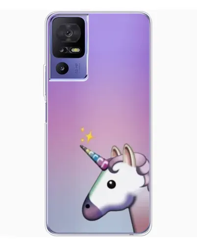 Чехол для TCL 605 с картинкой «Единорог градиент»