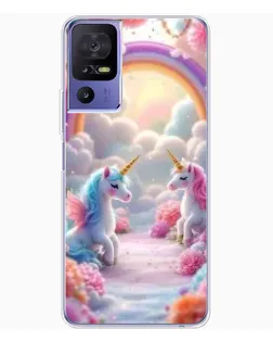 Чехол для TCL 605 с картинкой «Радуга и единороги» Чехол для TCL 605 с картинкой «Радуга и единороги»