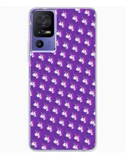 Чехол для TCL 605 с картинкой «Единороги на фиолетовом»