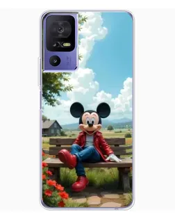 Чехол для TCL 605 с картинкой «Микки на скамейке»