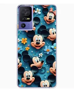 Чехол для TCL 605 с картинкой «Паттерн Микки и Минни»