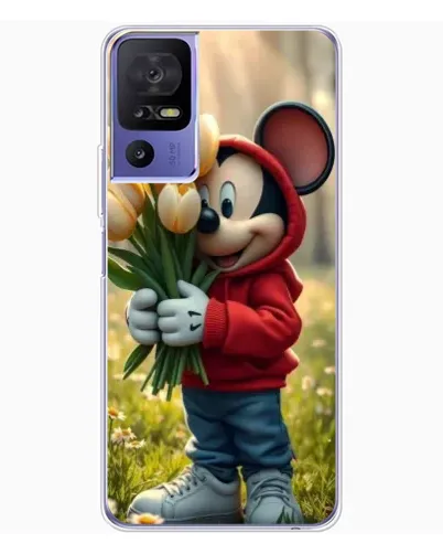 Чехол для TCL 605 с картинкой «Микки с тюльпанами» Чехол для TCL 605 с картинкой «Микки с тюльпанами»