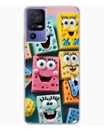Чехол для TCL 605 с картинкой «Цветные губки»