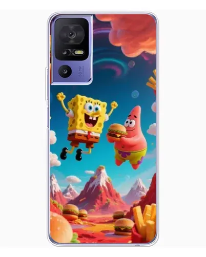 Чехол для TCL 605 с картинкой «Космический фастфуд»