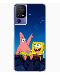 Чехол для TCL 605 с картинкой «Губка Боб и Патрик ночью» Чехол для TCL 605 с картинкой «Губка Боб и Патрик ночью»