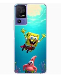 Чехол для TCL 605 с картинкой «Спанч Боб под водой»