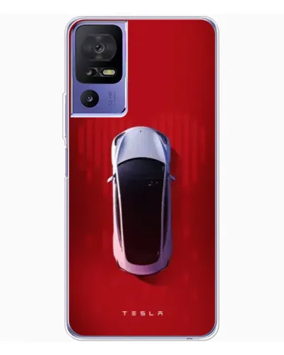 Чехол для TCL 605 с картинкой «Tesla Top View»