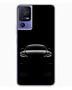 Чохол для TCL 605 з картинкою «Силует Tesla Night»