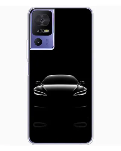 Чехол для TCL 605 с картинкой «Силуэт Tesla Night»