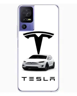 Чехол для TCL 605 с картинкой «Tesla White Style»
