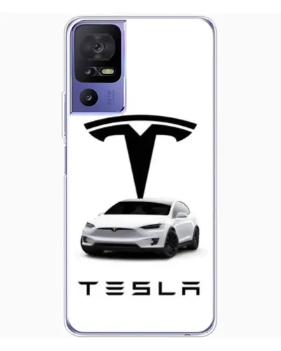 Чехол для TCL 605 с картинкой «Tesla White Style»