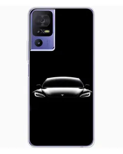 Чехол для TCL 605 с картинкой «Фары Tesla Night»