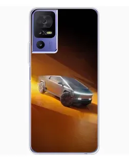 Чехол для TCL 605 с картинкой «Cybertruck в пустыне»