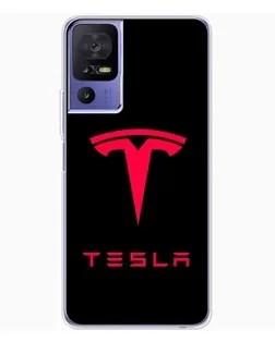 Чехол для TCL 605 с картинкой «Tesla Red Logo»