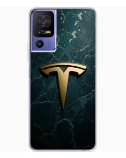 Чехол для TCL 605 с картинкой «Мраморная Tesla Gold»