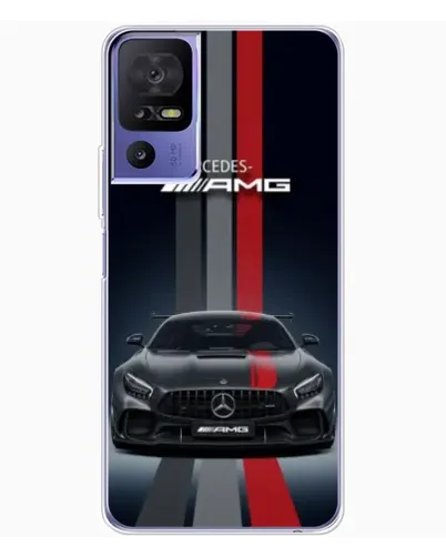 Чехол для TCL 605 с картинкой «Mercedes — белый карбон» Чехол для TCL 605 с картинкой «Mercedes — белый карбон»