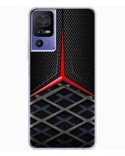 Чехол для TCL 605 с картинкой «Mercedes Carbon Grid»