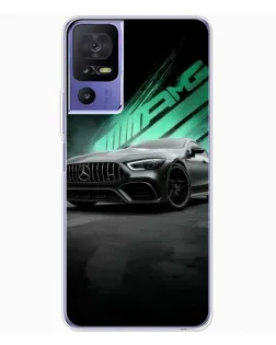 Чехол для TCL 605 с картинкой «Темный Mercedes AMG»