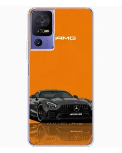 Чехол для TCL 605 с картинкой «Оранжевый Mercedes AMG»