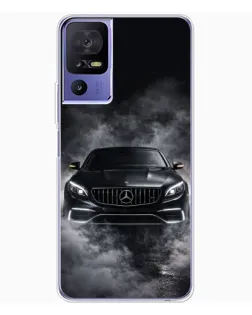 Чехол для TCL 605 с картинкой «Mercedes в дыму»