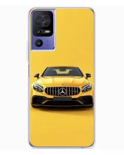 Чехол для TCL 605 с картинкой «Желтый Mercedes GT»