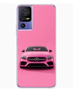 Чохол для TCL 605 з картинкою «Рожевий Mercedes AMG»