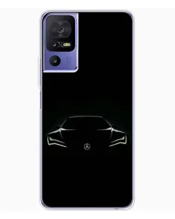 Чохол для TCL 605 з картинкою «Mercedes — силует авто»