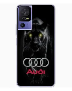 Чехол для TCL 605 с картинкой «Пантера и Audi»