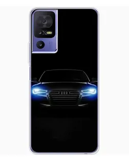 Чехол для TCL 605 с картинкой «Audi в неоне»