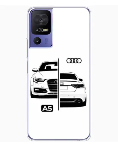 Чехол для TCL 605 с картинкой «Audi — контрастный дизайн» Чехол для TCL 605 с картинкой «Audi — контрастный дизайн»