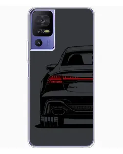 Чехол для TCL 605 с картинкой «Задняя часть Audi — арт»