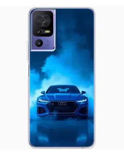 Чехол для TCL 605 с картинкой «Audi — голубая энергия»