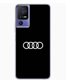 Чехол для TCL 605 с картинкой «Audi White Logo»