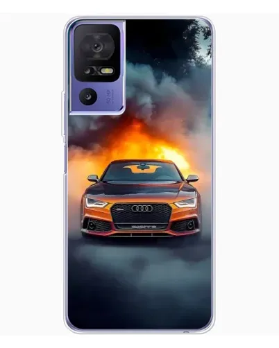 Чехол для TCL 605 с картинкой «Audi в огненном дыму» Чехол для TCL 605 с картинкой «Audi в огненном дыму»