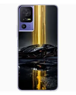 Чехол для TCL 605 с картинкой «Ночной Lamborghini драйв»