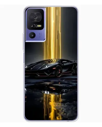 Чехол для TCL 605 с картинкой «Ночной Lamborghini драйв»