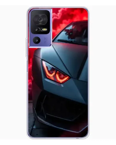 Чехол для TCL 605 с картинкой «Lamborghini красное сияние»