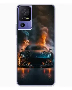 Чехол для TCL 605 с картинкой «Lamborghini дымная эстетика»
