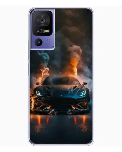 Чехол для TCL 605 с картинкой «Lamborghini дымная эстетика»