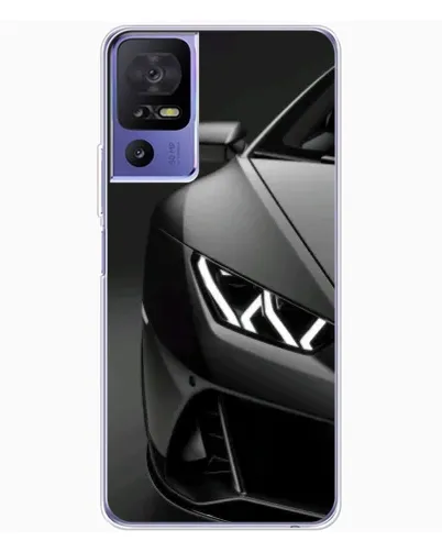 Чехол для TCL 605 с картинкой «Lamborghini фары детализация»