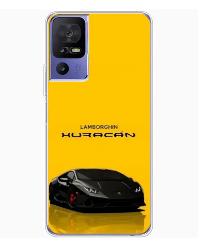 Чехол для TCL 605 с картинкой «Lamborghini Huracan черный»