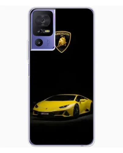 Чехол для TCL 605 с картинкой «Lamborghini желтый акцент»