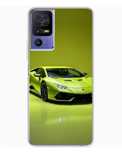 Чехол для TCL 605 с картинкой «Салатовый Lamborghini Huracan»
