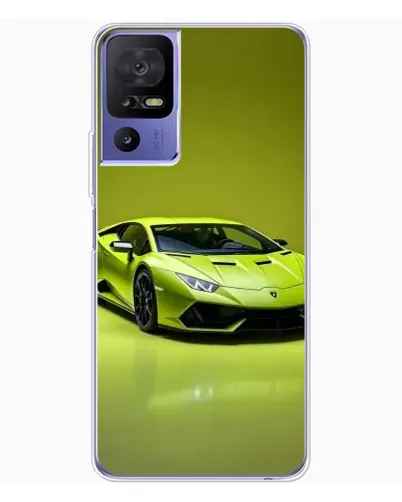 Чехол для TCL 605 с картинкой «Салатовый Lamborghini Huracan»