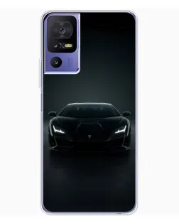 Чехол для TCL 605 с картинкой «Черный Lamborghini Aventador»