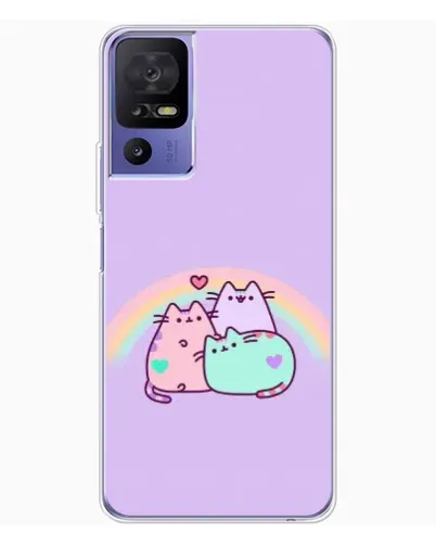 Чехол для TCL 605 с картинкой «Радужные Пушины»