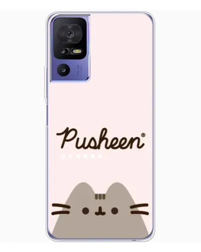 Чехол для TCL 605 с картинкой «Pusheen логотип»