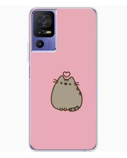 Чехол для TCL 605 с картинкой «Pusheen сердце»