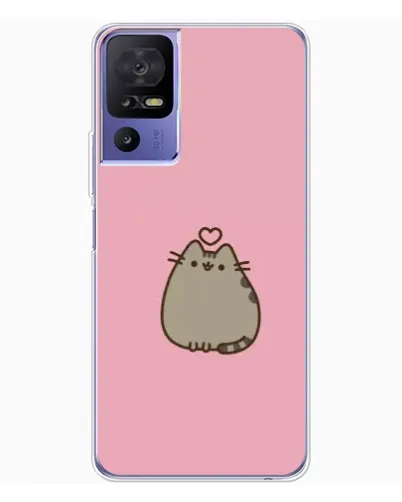Чехол для TCL 605 с картинкой «Pusheen сердце»