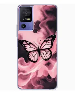 Чехол для TCL 605 с картинкой «Бабочка в дыму» Чехол для TCL 605 с картинкой «Бабочка в дыму»